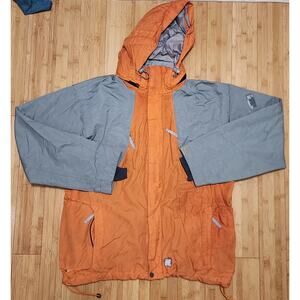 K2 Cyclone Women's Large Water Resistant Soft Shell Snowboard Ski Jacket Orange